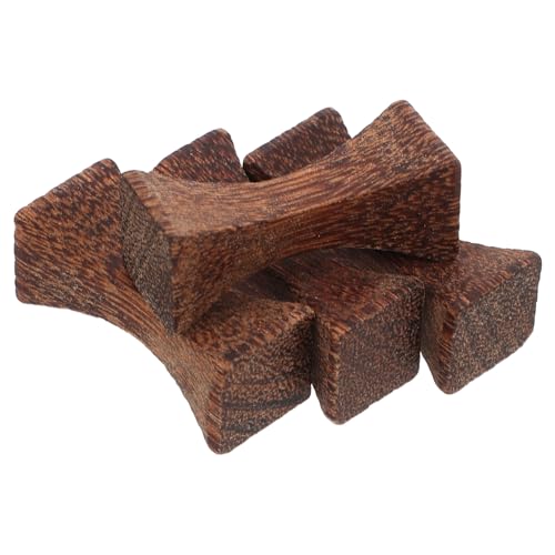 CONGARTENO 4pcs Chopstick Rest Chopsticks Holders Chopsticks Stands Spoons Rests Holders Spoon Rack Cutlery Rest Spoon Fork Rest Japanese-style Chopstick Stand Wood Light Brown