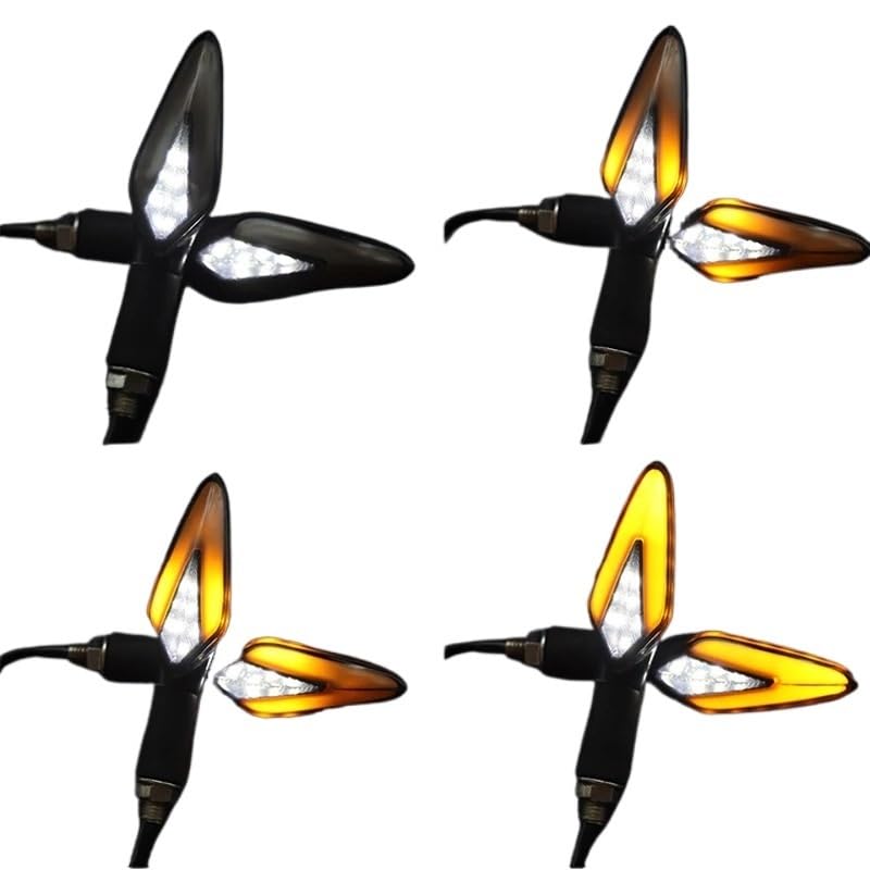 Clignotant LED moto 12V momt bleu et blanc universel pour Tenere 700 et TRK 502X