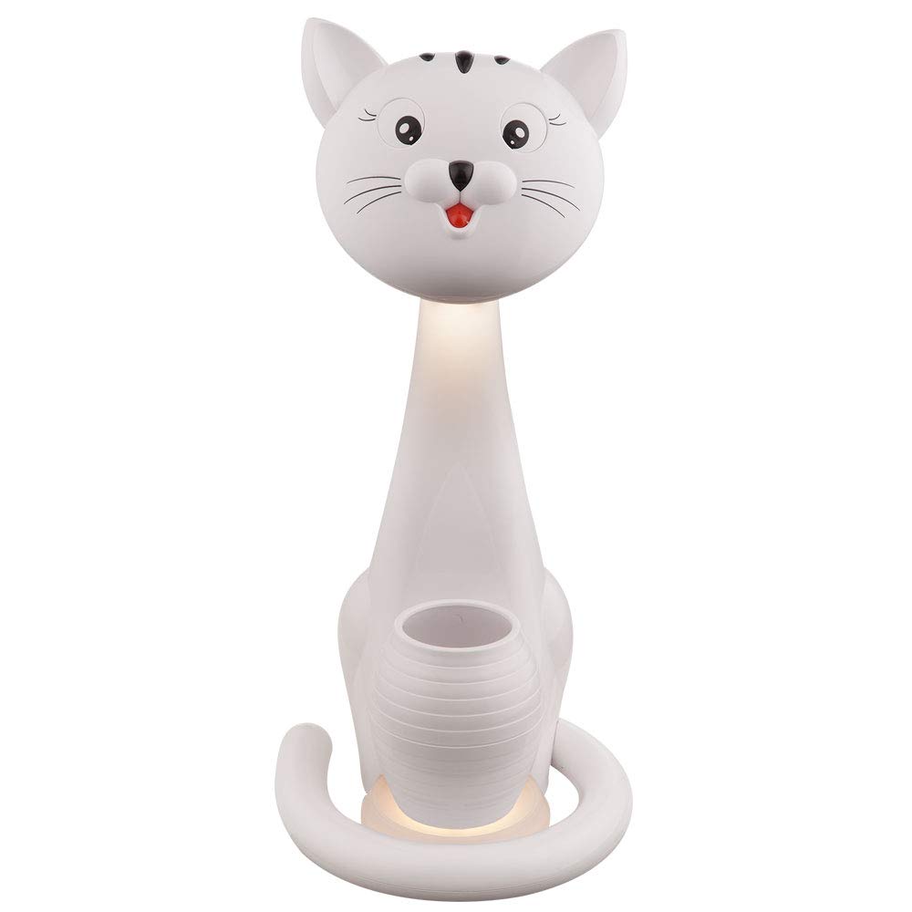 LED dzieci pisanie nocne lampka stołowa kot Touch ściemniacz światło dzienne ruchome Globo 21213