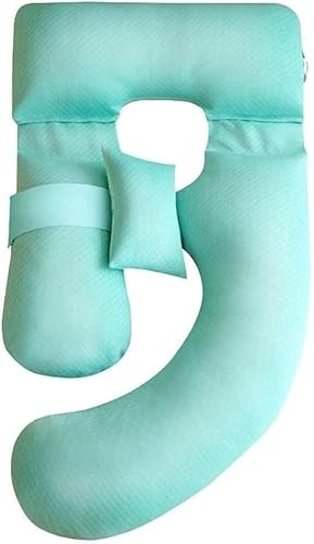 SMSOM Almohada de embarazo, almohada de cuerpo completo en forma de U para maternidad, almohada de dormir para mujeres embarazadas, soporte para
