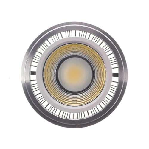�����\�� LED AR111 �����v 10W GU10 G53 �x�[�X��փ����v 15W LED �_�E�����C�g ES111 �d�� COB �X�|�b�g���C�g 85-265V/DC12V(Cold White-6000K,GU10 BASE_15W AC85-