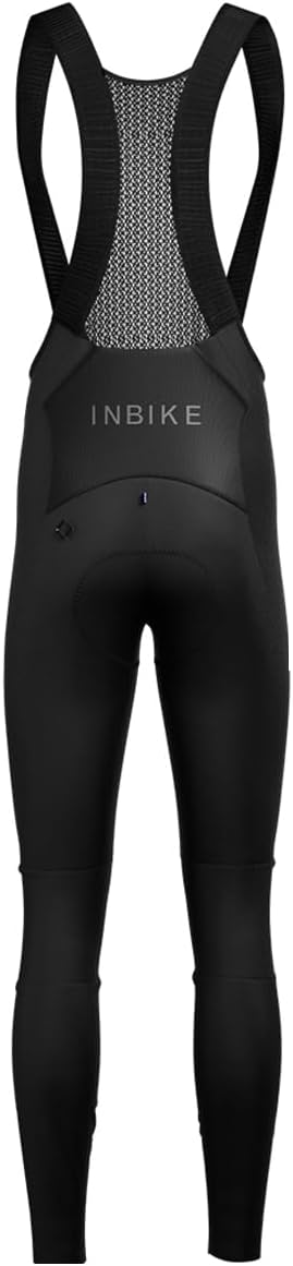 INBIKE Cycling Bib Tights Windproof Fleece 3D Padded Bike Leggings Long Thermal Bicycle Road Riding Men's Pants