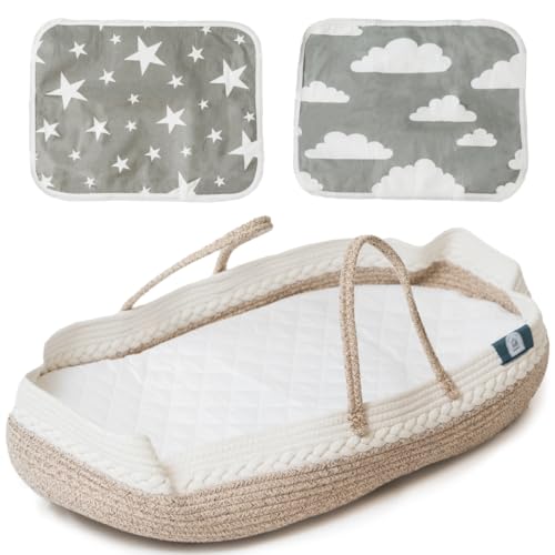 Image of Everything Helps Moses Basket - Versatile Diaper Changing Basket for Newborns