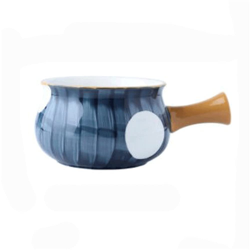 Teller- und Schüssel-Sets, Keramik-Reisschüssel, 18,5 x 8 cm, Haushaltsgeschirr, Frühstück mit Griff, Suppenschüssel, Restaurantgeschirr, 630 ml, geeignet für Spülmaschi