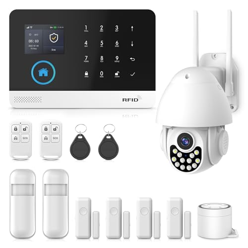 PGST Sistema di Allarme Casa Senza Fili,13 Pezzis GSM/WIFI Sistema