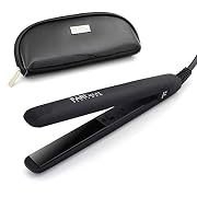 FARI Travel Mini Hair Flat Iron 1/2 Inch Ceramic Tourmaline Hair Straightener with Travel Bag Dual Voltage Travel Iron…