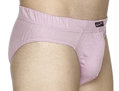 Image of Semantic Men's Solid Cotton Brief Underwear - Pack of 3