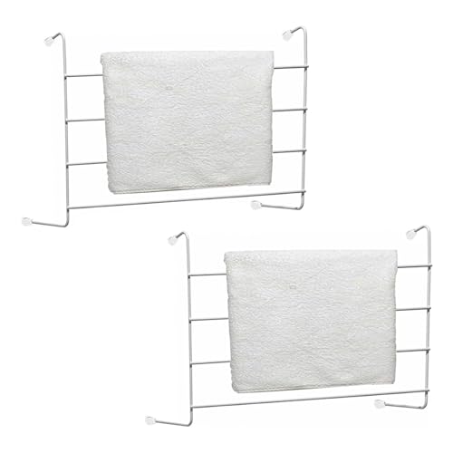 PaMeer 2M Drying Space, Pack Of 2 Metal Radiator Towel Rail, 4 Bar Radiator Airer, Outdoor Clothes Airer, Durable Metal Indoor Clothes Dryer_ 36cm (H) x 50cm (W) x 16cm (D)