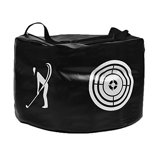 ASENVER Golf Swing Impact Trainer Bag Golf Power Smash Bag (Black)