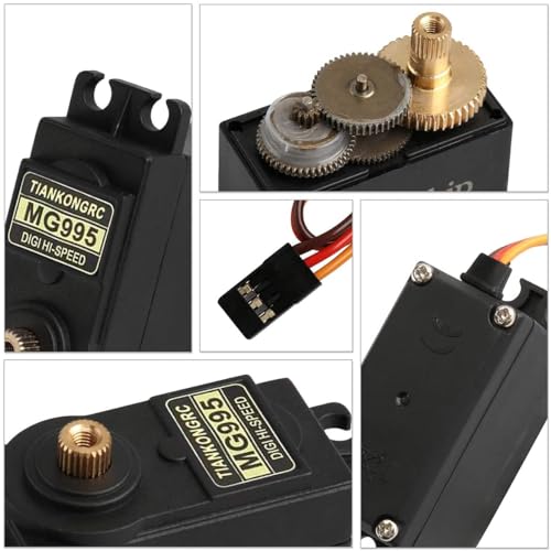 zalati Servo Motor 2pcs Control Angle 180° Digital Metal Gear High-Speed 20KG Torque Servo for RC Car Robot Boat Helicopter - 95 - Image 4
