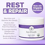 BeeFriendly Organic Night Cream, USDA Certified Organic, Deep Hydrating & Moisturizing Night Time Eye, Face, Neck & Decollete Cream for Women and Men, Anti Aging, Anti Wrinkle 2 oz - Image 4