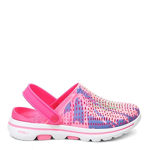 Image of Skechers Women Go Walk 5 Foamies Psychadel Casual Shoe Pink