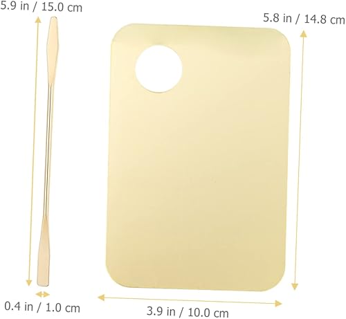 Makeup Mixing Palette Acrylic Blending Trays with Spatula for Foundation Lipstick Eyeshadow Portable Easy to Clean Smooth Surface Durable Mixing Tools