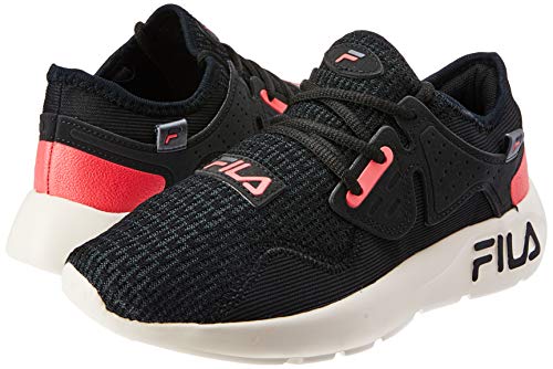 Tênis Fila Iconic, Feminino, Preto/Coral/Grafite, 36