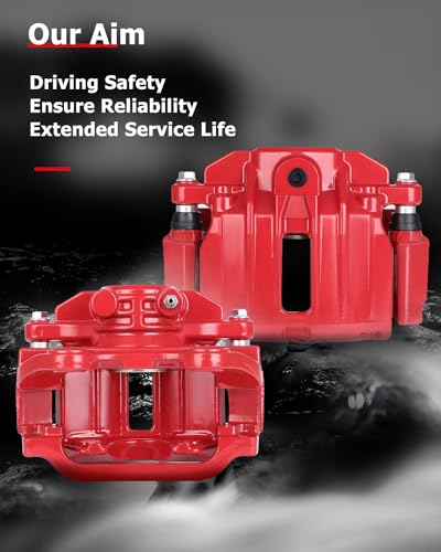 Image of cciyu 18-B4726 18-B4727 Rear Left & Right Brake Calipers With Bracket For Cadillac,For Chevy,For GMC