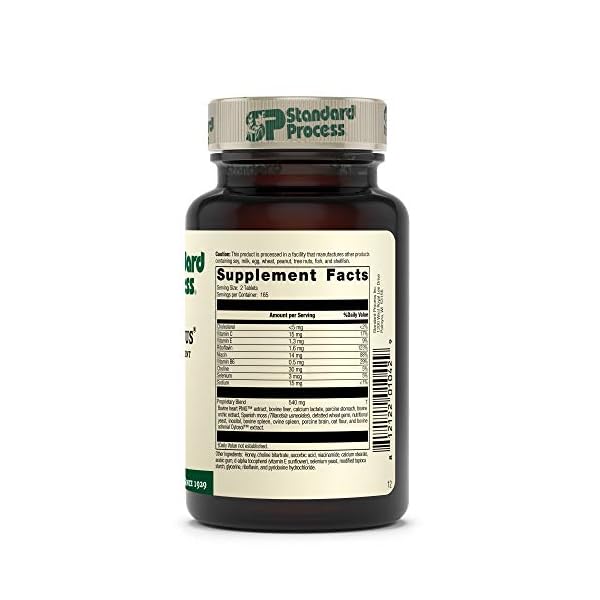 Standard Process Cardio-Plus - Antioxidant Support - Heart Health Supplement - Circulation & Blood Flow Supplement with Vitamin B6, Niacin & Riboflavin - Energy Metabolism Supplement - 330 Tablets