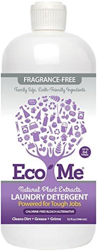 Eco-me Plant Based Concentrated Laundry Detergent, Fragrance-Free, Clear, Unscented, 32 Fl.Oz image 5