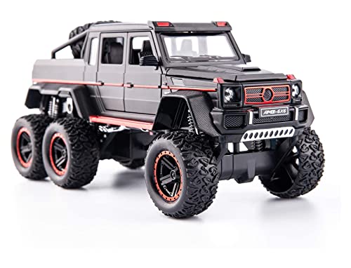 Image of DEUSON ECOM 1:24 Scale AMG G63 6X6 Toy Car Die Cast Metal Cars with Light Sound Pullback Openable Car for Kids Best Gifts Toys for Boys