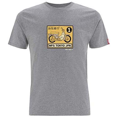 Oily Rag Men's T-Shirt Motorcycle Cub Tokyo JPN (Japan) Biker T-Shirt Grey Cover