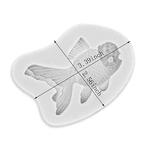 Molde de silicona para decoración de tortas marino miniatura 2