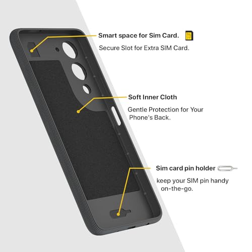 Image of Shockproof Case | Full Camera Protection | TPU Flexible Back Cover for Vivo Y04 4G / Y19e 4G / Y19 5G / Y29s 5G / T4 Lite 5G / iQOO Z10 Lite 5G (Graphite Grey)