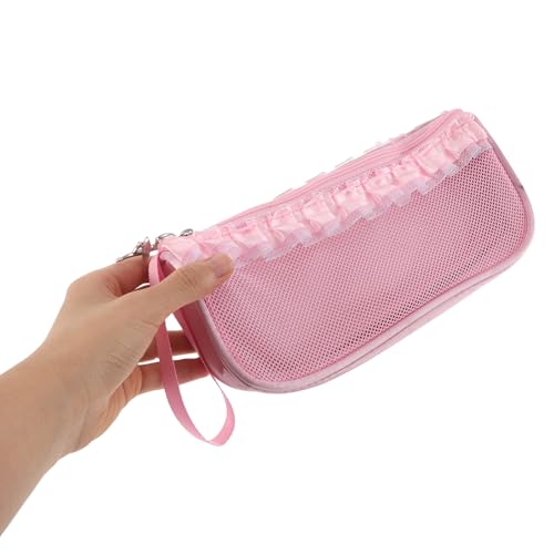 Rangement chaussures de danse de ballet rose pochette ventilée gym