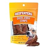 Beefeaters Duck Jerky Strips for Dogs, 8oz – Dog Treat. Oven-Baked, High Protein, Low Fat, No Corn, Soy, or Wheat, Ideal for Training