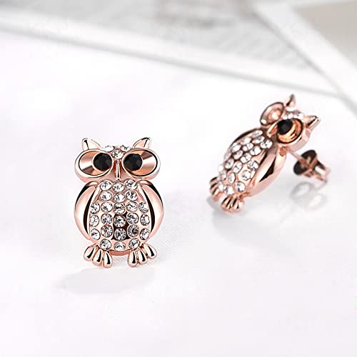 Boucles d'oreilles clous roses avec zircon blanc, le cadeau idéal pour elle - 3