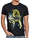 CottonCloud Power of Goku T-Shirt Homme God Z Vegeta Roshi Ball, Taille:XL, Couleur:Noir