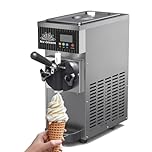 LSBHPPD Macchina per Gelato Duro Uso Commerciale,Gelatiera Autorefrigerante,Sorbettiera Professionale,Macchina Gelato Soft,Macchina Gelato Soft Commerciale,per Snack Bar Ristorante,Grey