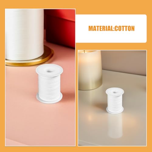 4 Rollos de Mecha Trenzada de Algodón para Velas miniatura 6