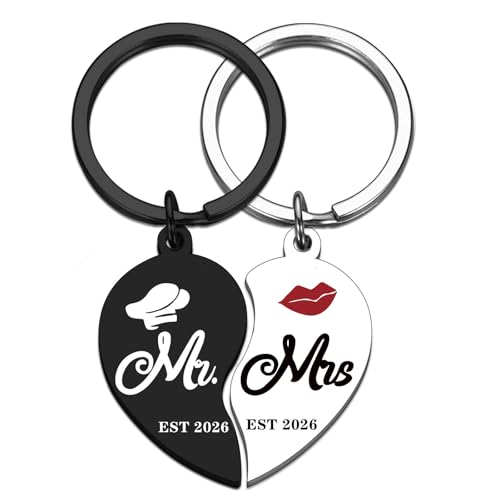 QUIHUD Mr and Mrs Est 2026 Valentine's Day gift For Him Bridal Shower Gifts Wedding...