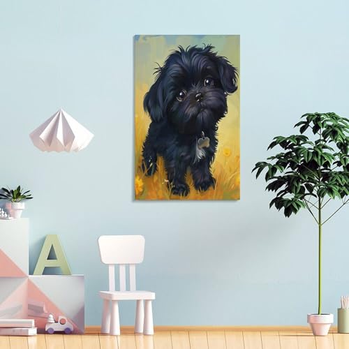 Impression sur toile Bichon premium affiche murale 40x60 - 4