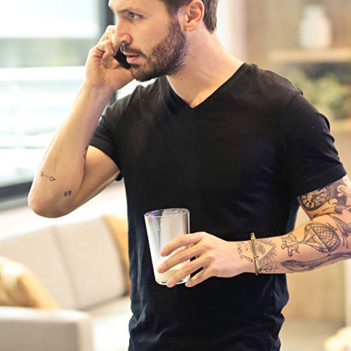 Wistic Bar Screw Bracelets Cuff Bangle For Men Stainless Steel Jewelry Chunky Bracelet For Women Stainless Steel And Clasp Wristband Cuff Bracelet For Girls Gold Rose Gold Silver Black Pvd Plated Touch Of Luxury Polished Chunky Couples Friendship Bracelets (Men Glod) #TOP4