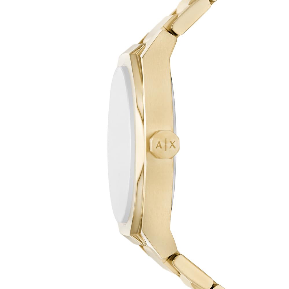 Armani Exchange Damen 36MM Goldfarbene Edelstahl Uhr, AX6031