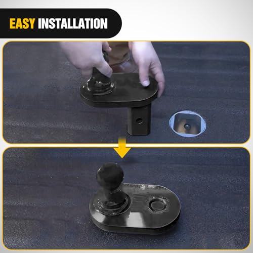 Image of Nilight Gooseneck Ball Extender - GNXA4085, 4 inch Offset Ball Compatible with B&W Trailer Hitches Turnoverball Heavy Duty 2-5 /16 Inch Ball 20000 lbs GTW 5000 lbs VTW