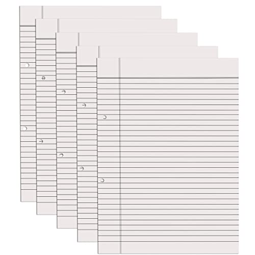 Paraspapermart A4 Ruled White Project Sheets (100 Sheets, Both Side Ruled)