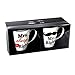 Imagen de Set 2 Tazas mug cerámica Mr&Mrs 10x9cm