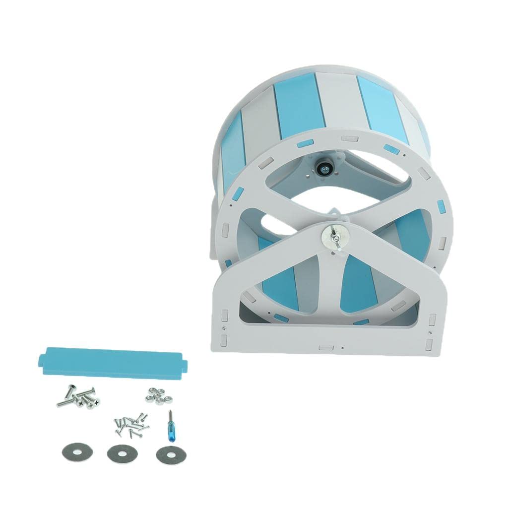 Mouse Wooden Exercise Wheel Silent Hamster Running Wheel Toy Blue White|Pet Supplies | Small Animal Supplies | Exercise & Toys-image-35