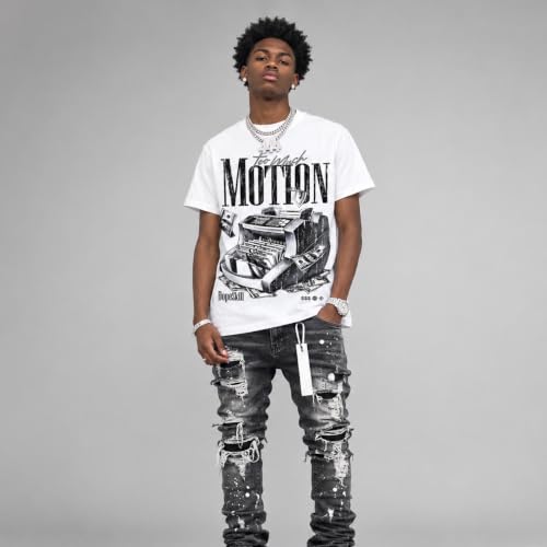 Image of DopeSkill Graphic Tee Streetwear Hip Hop Hypebeast Unisex T-Shirt Sneaker Colour Matching Shirts Rapper Mouth