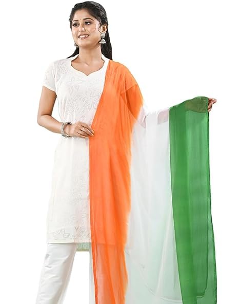 LALARIAY THE FASHION Tricolor Dupatta for Women's Multicolor Dupattas Stole Dupattas for Women Latest, Design Dupata for Lycra Blend FREE SIZE-picture-18