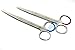 2 NEW GERMAN PREMIUM OPERATING SCISSORS CURVED Plus STRAIGHT 5.5 inch BLUNT SHARP SURGICAL INSTRUMENTS CYNAMED