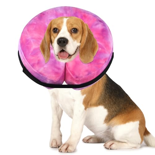 Image of Inflatable Dog Recovery Collar, Dog Cone Collar for After Surgery, Prevent Dogs from Biting & Scratching Wound E-Collars to Help with Healing Soft Pet Recovery Collar Does