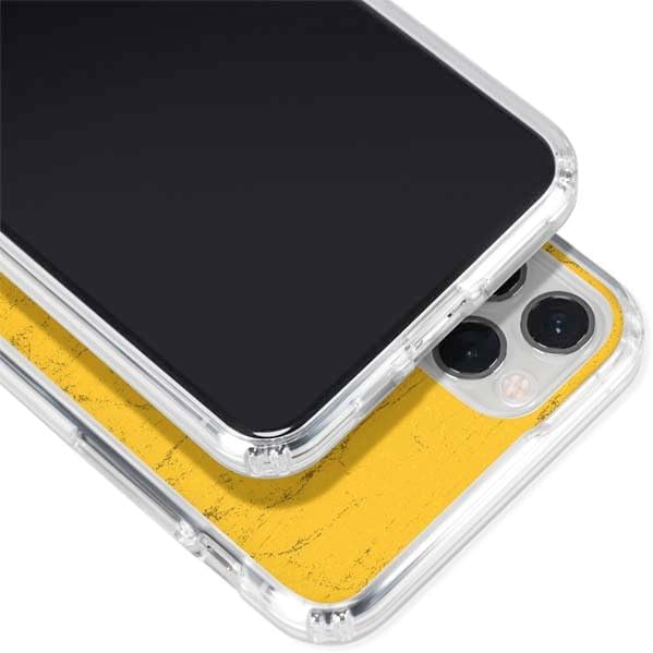 Skinit Clear Phone Case Compatible with iPhone 11 Pro - Officially Licensed NFL Pittsburgh Steelers - Alternate Distressed Design