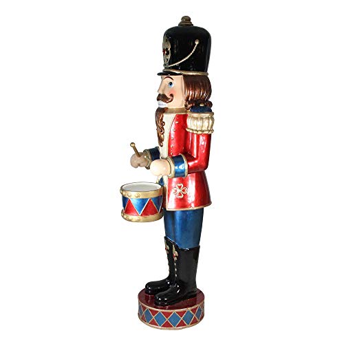 Northlight 60.5" Red And Black Led Animated Musical Drumming Christmas Nutcracker #TOP3