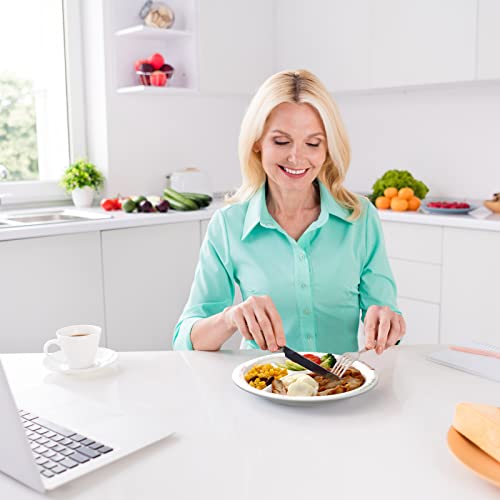 Eaasty 2 Pcs Bariatric Plates for Portion Control, Portion Control Plate for Weight Loss Diet Bariatric Divided Nutrition Container Balanced Eating Food Meal Dinner Healthy Diets Adult, 8.3 Inch