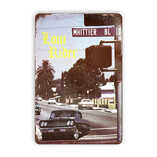 WSTKJW Lowrider Metal Signs Garage Wall Decor for Home Homies Bar Room Man Cave Retro Tin Plaque 12"x8" Inch