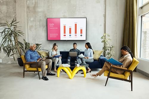 Image of Promethean ActivPanelD 65 inch Commercial Digital Display, 4K UHD Non-Touch Digital Signage Screen for Announcements, Offices, Schools & Retail, Wall Mount Included, 3-Year Onsite Support