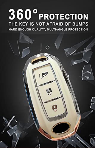 Funda de TPU para llave Infiniti con acabado premium elegante para mando inteligente de 4 botones 4