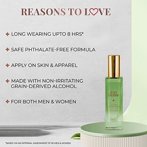 Just Herbs Long Lasting Perfume for Men,Women Pocket Parfum EDP Forest Wood - 20ml - Image 3